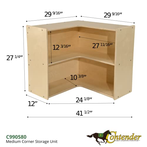 Contender Birch Wood Storage Bookshelf Natural