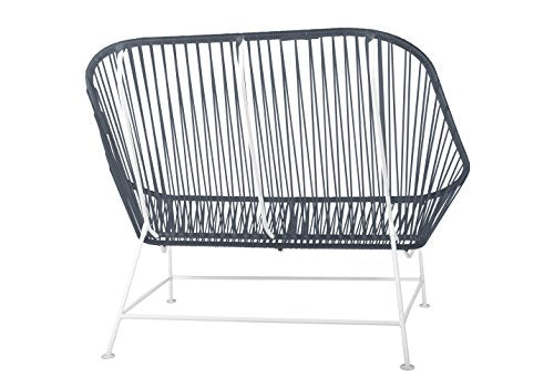 Innit Inlove Loveseat Grey Weave on Copper Frame