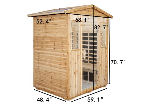 HFYee 4-Person Infrared Sauna Natural