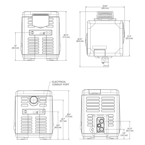 MasterTemp EC-462028 Pool Heater Almond