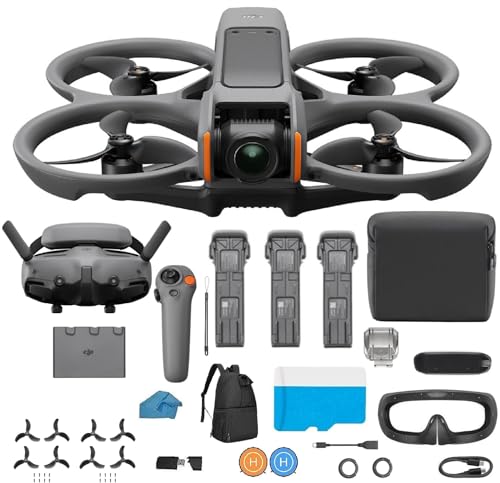 Koozam DJI Avata 2 Fly More Combo FPV Drone 4K Camera Black Bundle