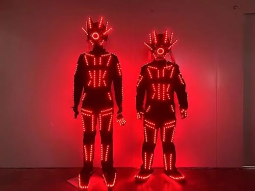 Earthradius LED Robot Suit Festival Costume Multi Color M