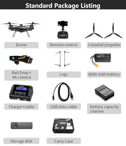 Camoro Ideafly Fishing Drone 3KG Payload 4K Camera Standard Set