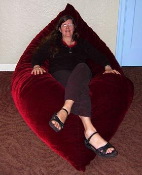 Robb's Pillow Furniture Queen Hug Bed & Lounger 60"x80" Royal Purple Microfiber