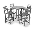 Polywood La Casa Café Bar Set Slate Grey