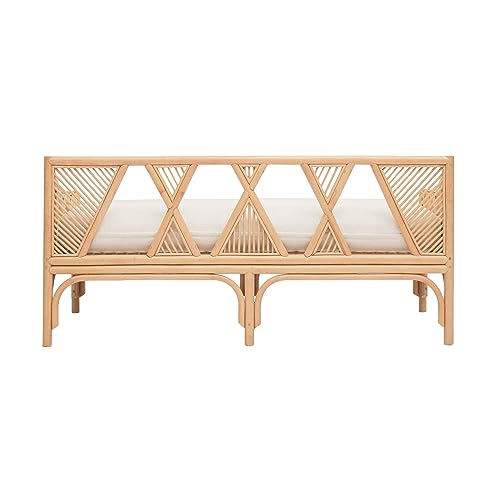 Tov Furniture Jayla Natural Rattan Bench Natural