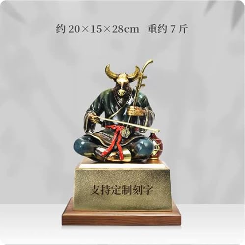 Generic Samael China Zodiac Mascot Statue Cattle Multicolour
