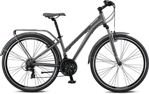 Schwinn Discover 2 Adult Hybrid Bike 700c 21-Speeds Matte Grey