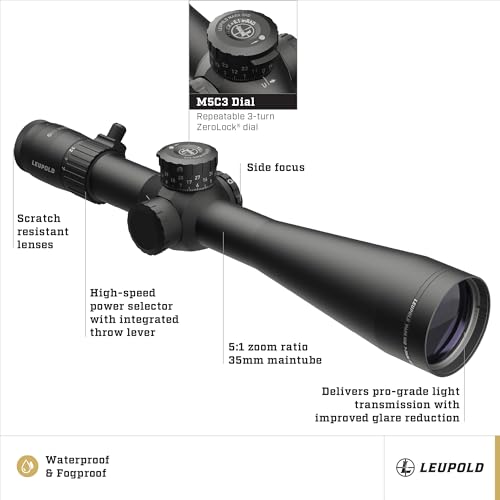 Leupold Mark 5HD 7-35x56mm M5C3 FFP Side Focus Riflescope PR2-MIL