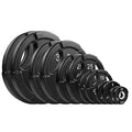 NEXO Fitness Urethane Grip 245lb Plate Set Black