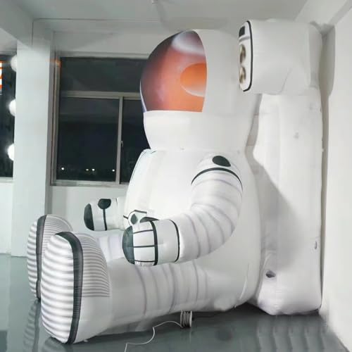 HOAELOS Inflatable Seated Astronaut Birthday Party Decoration 16.4 Feet