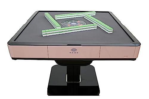 usamjtable Ultra-Thin Folding Automatic Mahjong Table Rose Pink