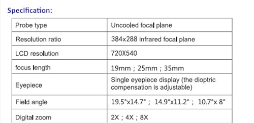 VIHELM HT-A3 300m Monocular Thermal Imager for Hunting