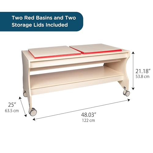 Angeles Mobile Sand & Water Table Red