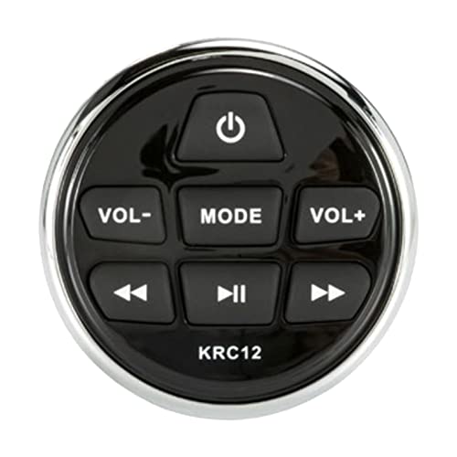 KICKER KMC3 Marine Bluetooth Receiver with 6x8" LED Boat Speakers, 2x8" LED Tower Speakers, 10" LED Subwoofer & Accessories
