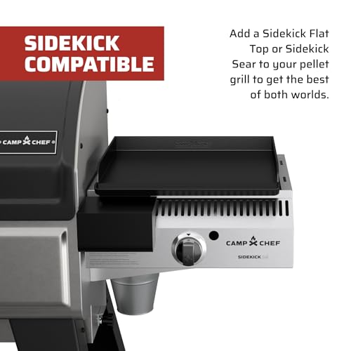 Camp Chef Woodwind Pro 24 Pellet Grill & Smoker with Sidekick Flat Top - Black