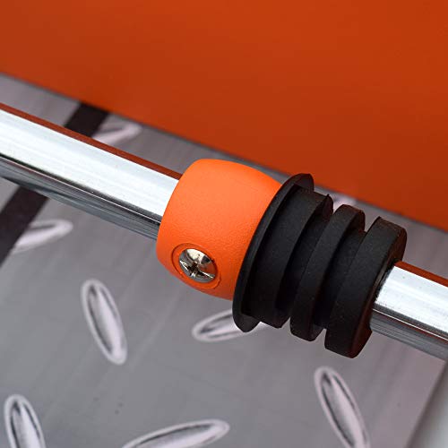 Hathaway Trailblazer 56-Inch Foosball Table with Electronic Scoring Black/Orange