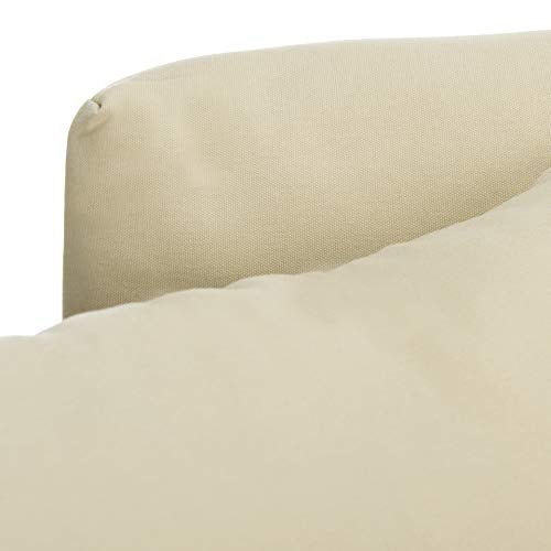 Safavieh Couture Montford Wood Loveseat Natural Teak/Beige