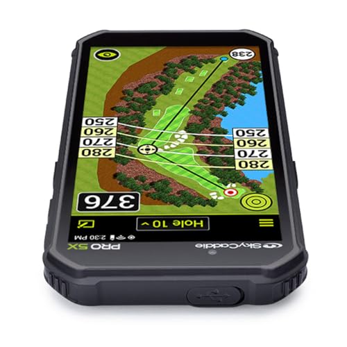 PlayBetter SkyCaddie PRO 5X Handheld Golf GPS Power Bundle Charger & Hard Case