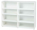 Maxtrix Kids Wooden Bookcase 8 Shelves White