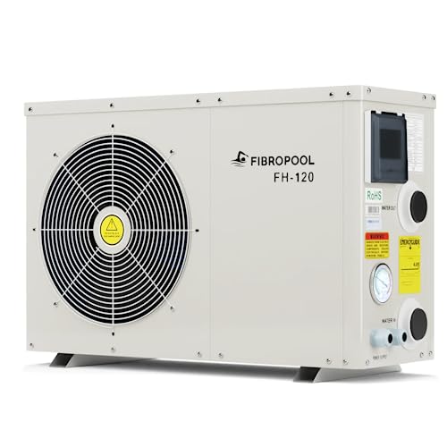 FibroPool Swimming Pool Heat Pump FH120 20,000 BTU Brown