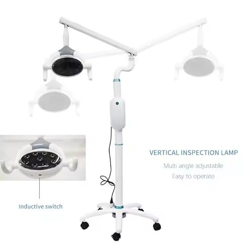 Tankredrug 28W Portable Dental Examination LED Light Stand Mobile Surgical Medical Lamp White