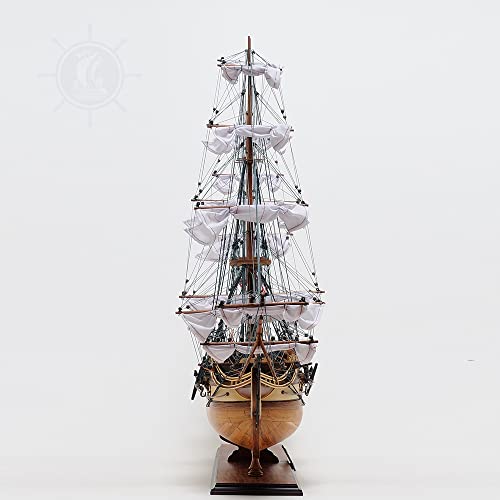 Old Modern Handicrafts USS Constitution Model with Display Case Multi Color