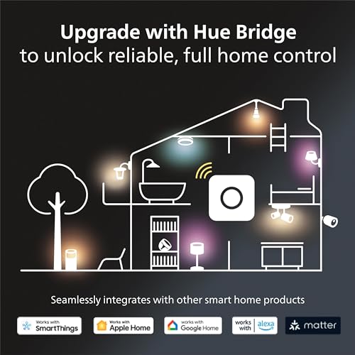 Philips Hue Econic Outdoor Smart Pathway Light Black - 4 Pack LED Walkway Lights