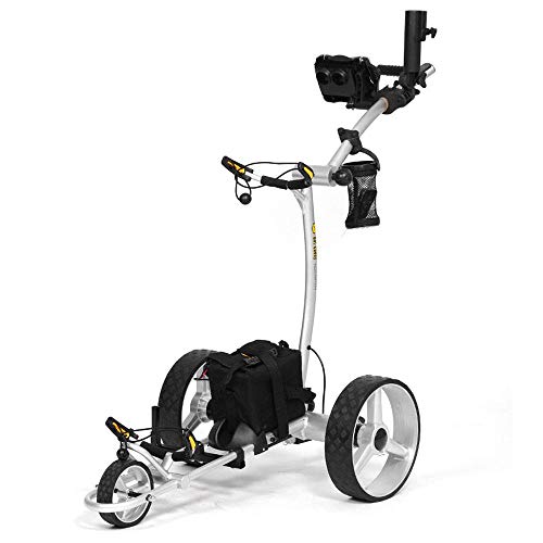 BAT-CADDY ELECTRIC GOLF CADDY X4R Remote Golf Push Cart Titanium Silver