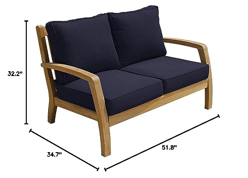 Douglas Nance Somerset Deep Seating Loveseat Navy
