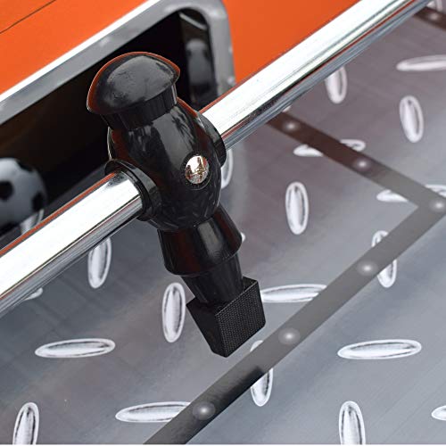 Hathaway Trailblazer 56-Inch Foosball Table with Electronic Scoring Black/Orange