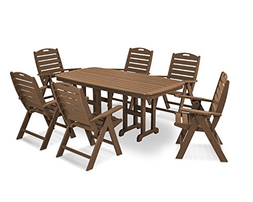 Polywood Nautical 7-Piece Dining Set Teak