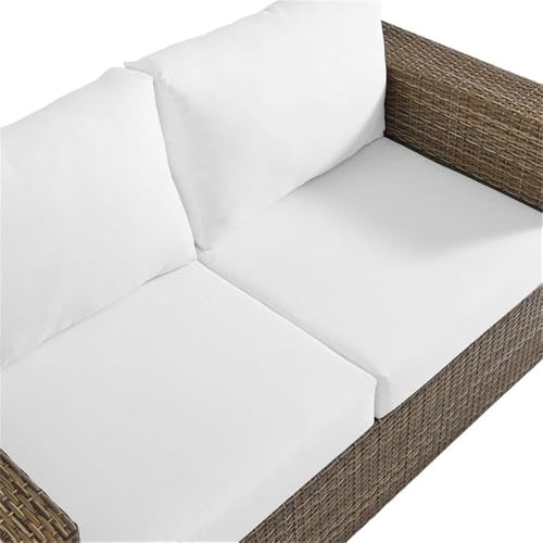 Modway Convene Outdoor Synthetic Rattan Loveseat White