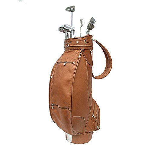Piel Leather Deluxe Golf Bag Chocolate