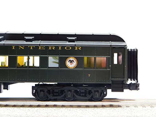 Lionel Bureau of Mines 18" Passenger Car 2 Pack O Gauge Railroad Black/Green