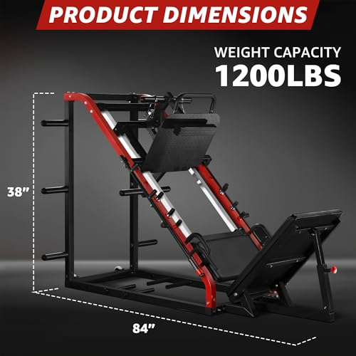 NANAUE Commercial Leg Press Machine Black