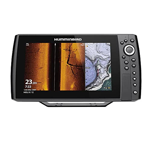 Humminbird Helix 10 Chirp MEGA SI+ GPS G4N Control Head Fish Finder Black