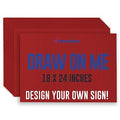 VictoryStore 18” x 24” Corrugated Plastic Blank Yard Signs Red 1000-Pack