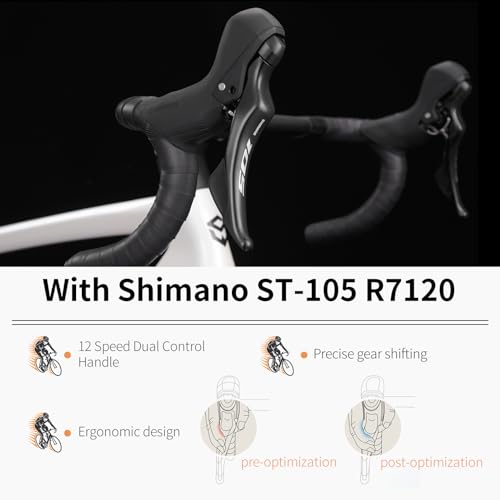 SAVADECK Carbon Road Bike White