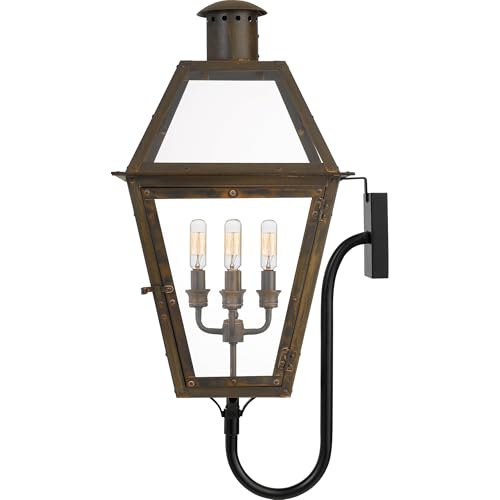 Quoizel Rue De Royal Charleston Outdoor Wall Lantern 4-Light Industrial Bronze