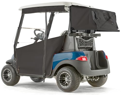 Golf Cart King Pro-Touring Golf Cart Enclosure with Bag Cover Black