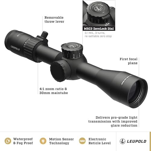 Leupold Mark 4HD 2.5-10x42 M5C3 FFP Illum. TMR Riflescope Matte Finish