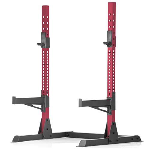 XMark Olympic Bar Squat Rack Stand Adjustable Bench Press Multi-Function
