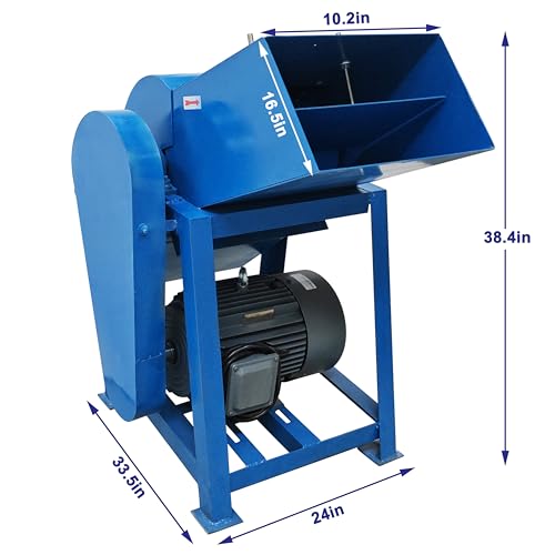 TECHTONGDA Frozen Meat Crusher for Fish Pond Aquaculture 220V Blue