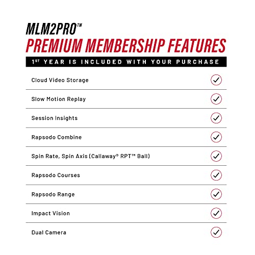 Rapsodo MLM2PRO Mobile Launch Monitor + Golf Simulator Gray
