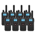 Midland BizTalk BR180 On-Site Business Radio 8 Pack Bundle with Chargers Black