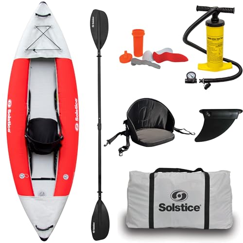 Solstice Flare 1 Person Inflatable Fishing Kayak Boat Flare Performance Kayak (1P)