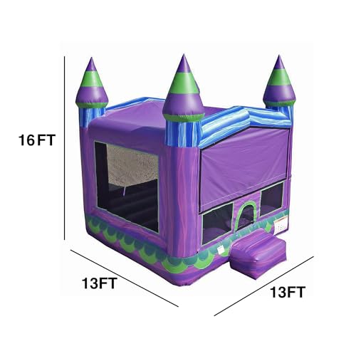 JumpOrange Mermaid Commercial Bounce House 13x13 with Blower