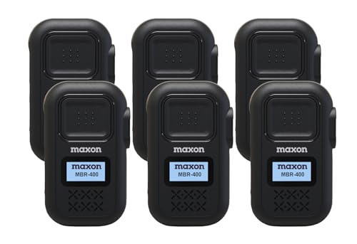 MAXON MBR-400 Digital Business Radio Six-Pack Black