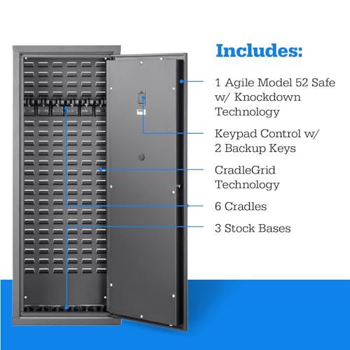 SecureIt Agile Model 52 Modular Fast Access Gun Safe Grey